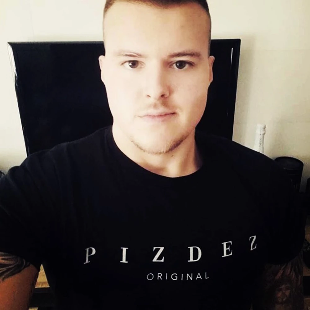 Top Male PIZDEZ ORIGINAL T-Shirt Summer Fashion Mens Tee Casual Knitting Loose Tee-Shirt For Unisex Cotton Top