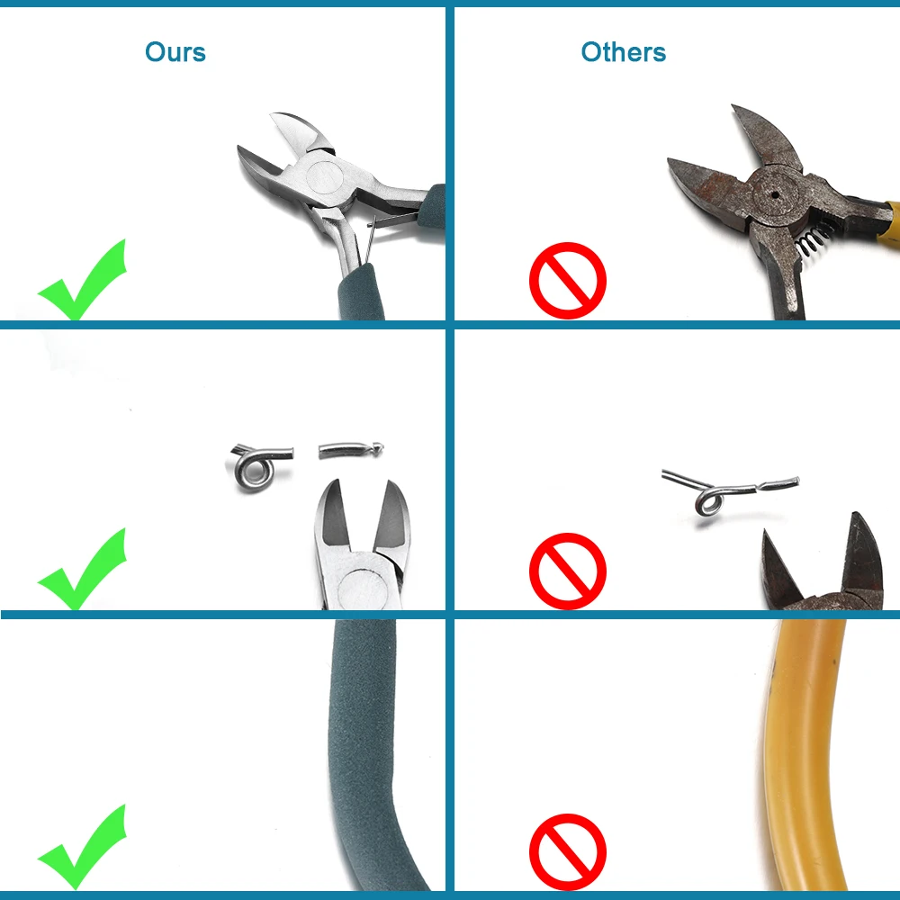 12 Styles High Quality Chrome Vanadium Stainless Steel End Cutting Wire Pliers Hand Tools DIY Jewelry Findings Making Pliers Set