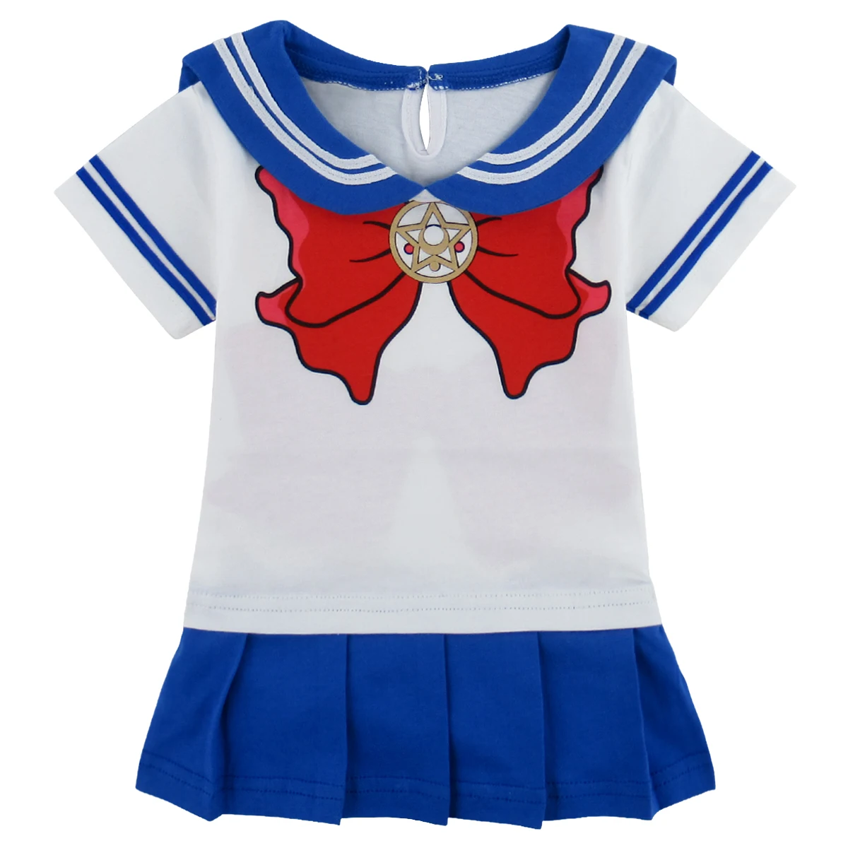 Baby Girls Sailor Moon Cosplay Costume Anime Short Sleeve Dress Infant Halloween Costumes Newborn Tsukino Usagi Cos Clothes