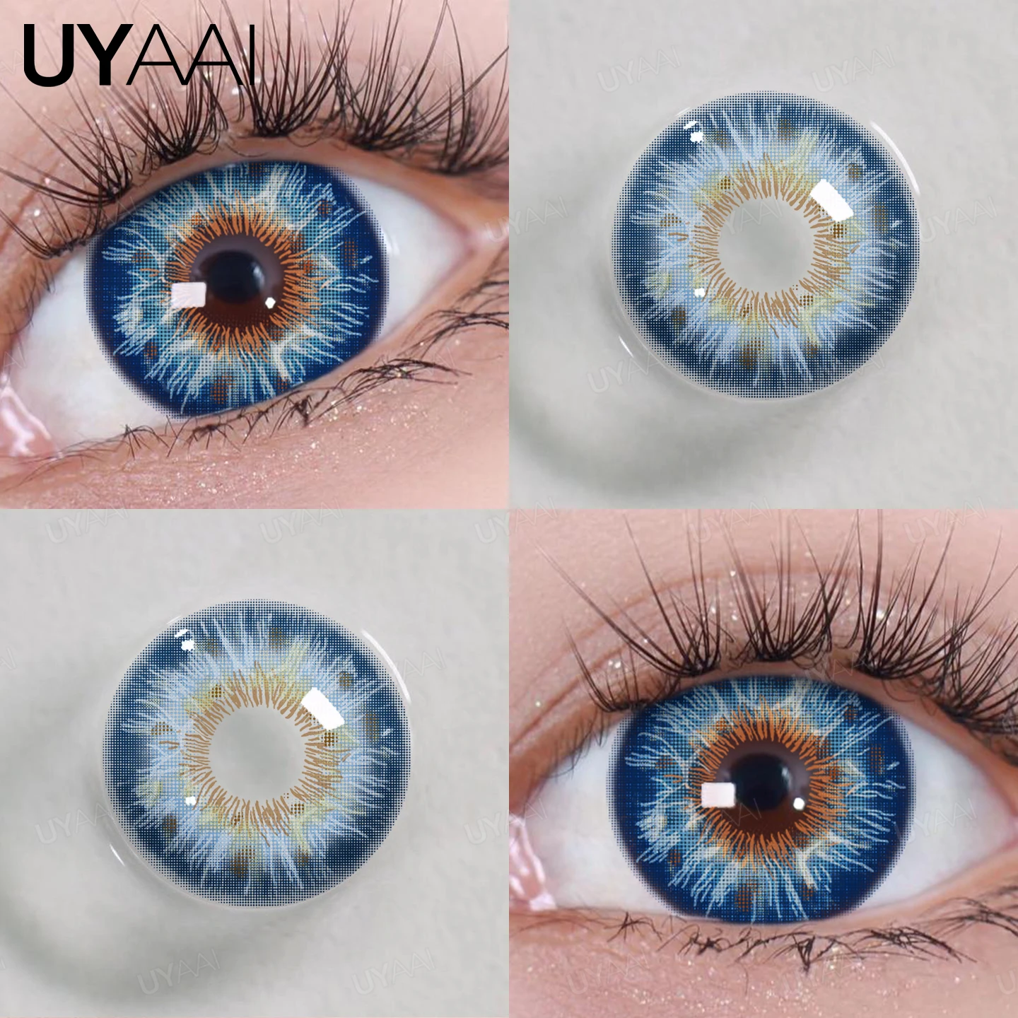 2pcs Yearly Contact Lenses Colored Contacts Beautiful Pupil Natural Contact Lenses for Eyes Color Yearly Cosmetic Contact Lens