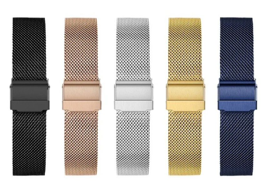 Milan Stainless Steel Mesh Watch Band , 8/10/12/13/14/15/16/17/18/19/20/21/22/24mm, Quick Release Watch Straps for Mens Women