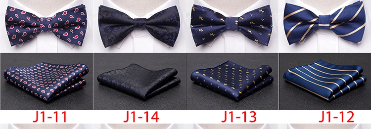Men Bowtie Cravat Set Fashion Butterfly Party Wedding Ties Girls Business Jacquard Bow Tie Men Bowknot Wholesale Accessories