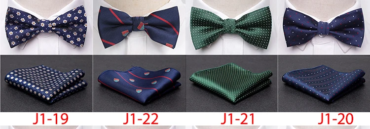 Men Bowtie Cravat Set Fashion Butterfly Party Wedding Ties Girls Business Jacquard Bow Tie Men Bowknot Wholesale Accessories