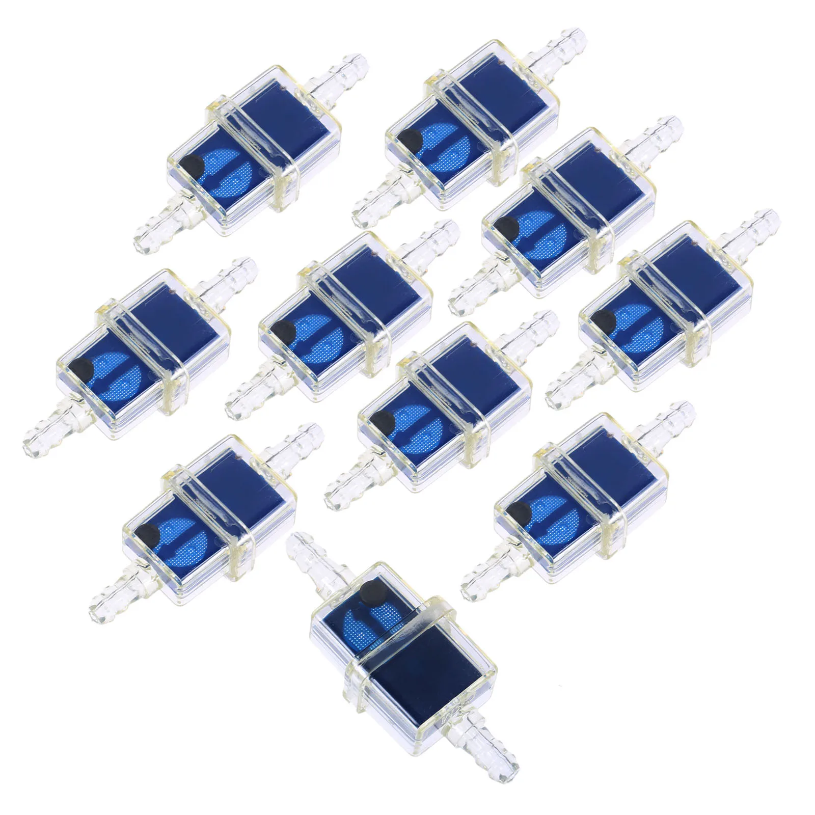 10pcs ABS Motorcycle Moped Petrol Gas Fuel Filter Cup Universal Oil Filter Transparent Belt Magnetic Oil Cup Universal