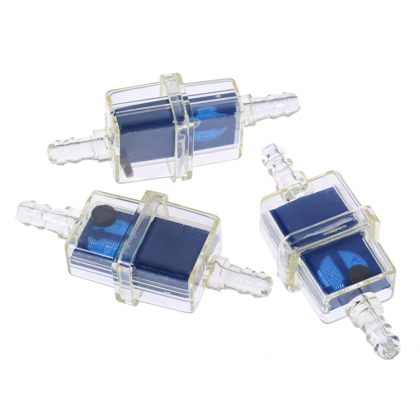 10pcs ABS Motorcycle Moped Petrol Gas Fuel Filter Cup Universal Oil Filter Transparent Belt Magnetic Oil Cup Universal