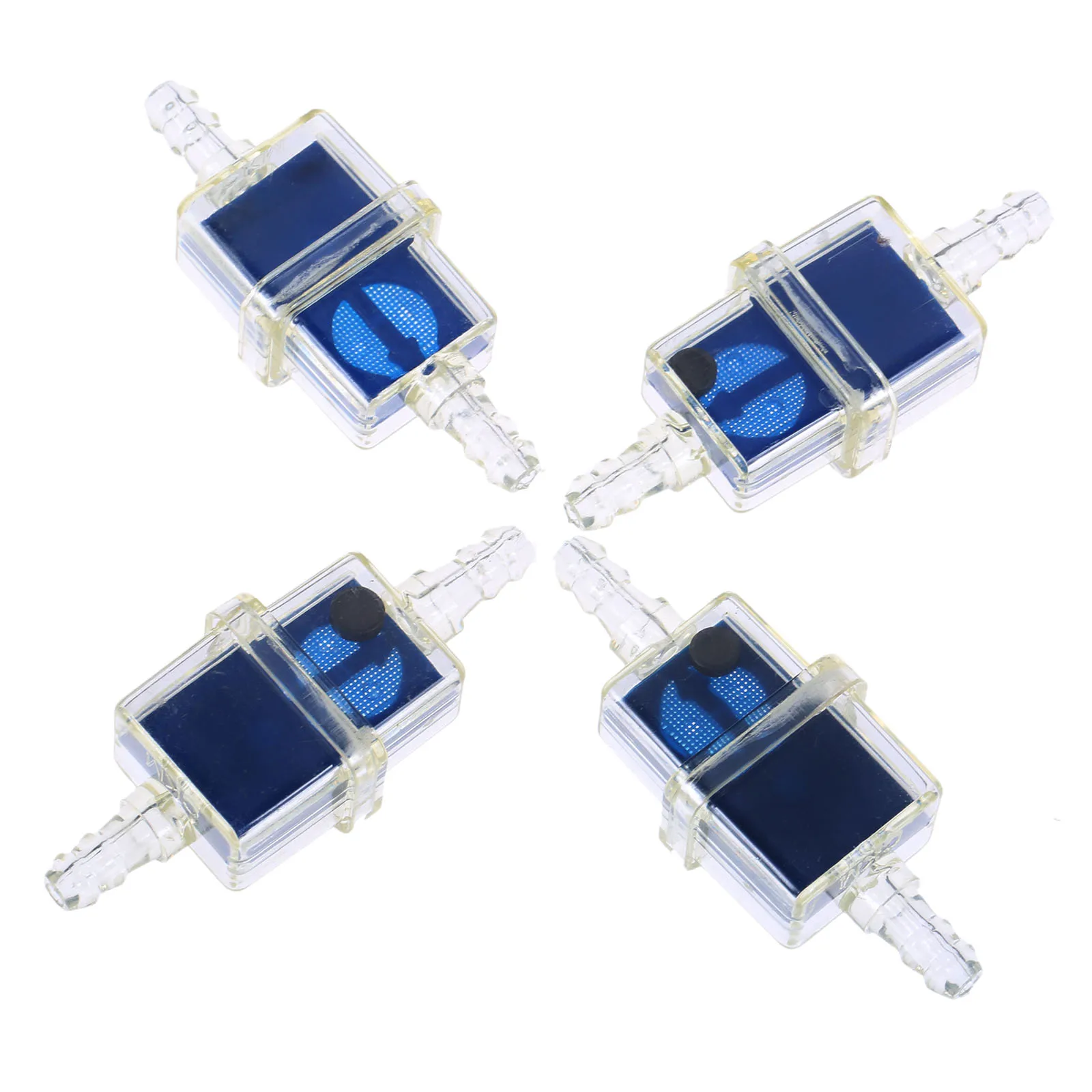 10pcs ABS Motorcycle Moped Petrol Gas Fuel Filter Cup Universal Oil Filter Transparent Belt Magnetic Oil Cup Universal