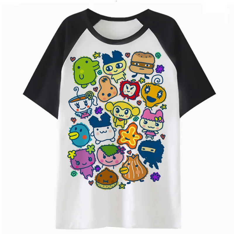 Tamagotchi Tama Friends t shirt tshirt tops graphic female kawaii cartoon harajuku t-shirt tee femme clothing women K4779