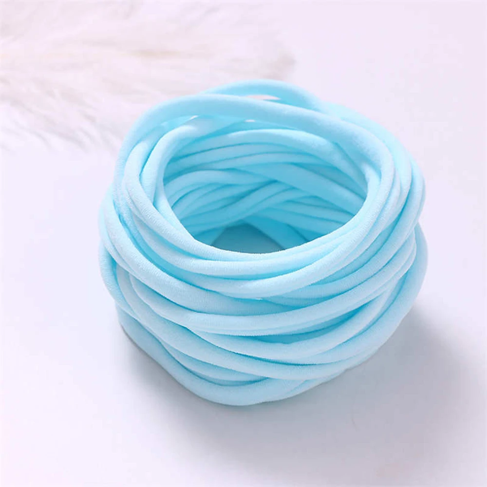 100Pcs/Lot Baby Girl DIY Stretchy Skinny Nylon Girl Elastic Supper Soft Headband Baby Accessories Infant Headwear Baby Items