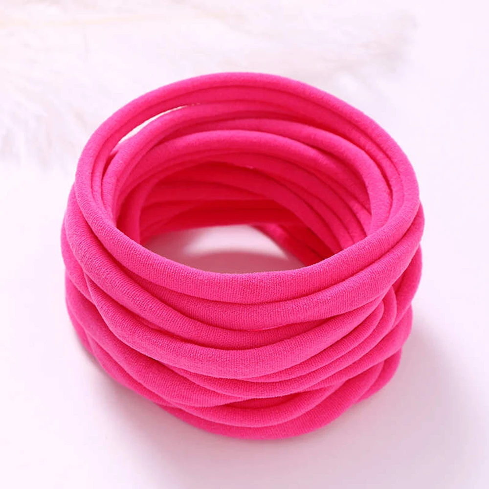 100Pcs/Lot Baby Girl DIY Stretchy Skinny Nylon Girl Elastic Supper Soft Headband Baby Accessories Infant Headwear Baby Items