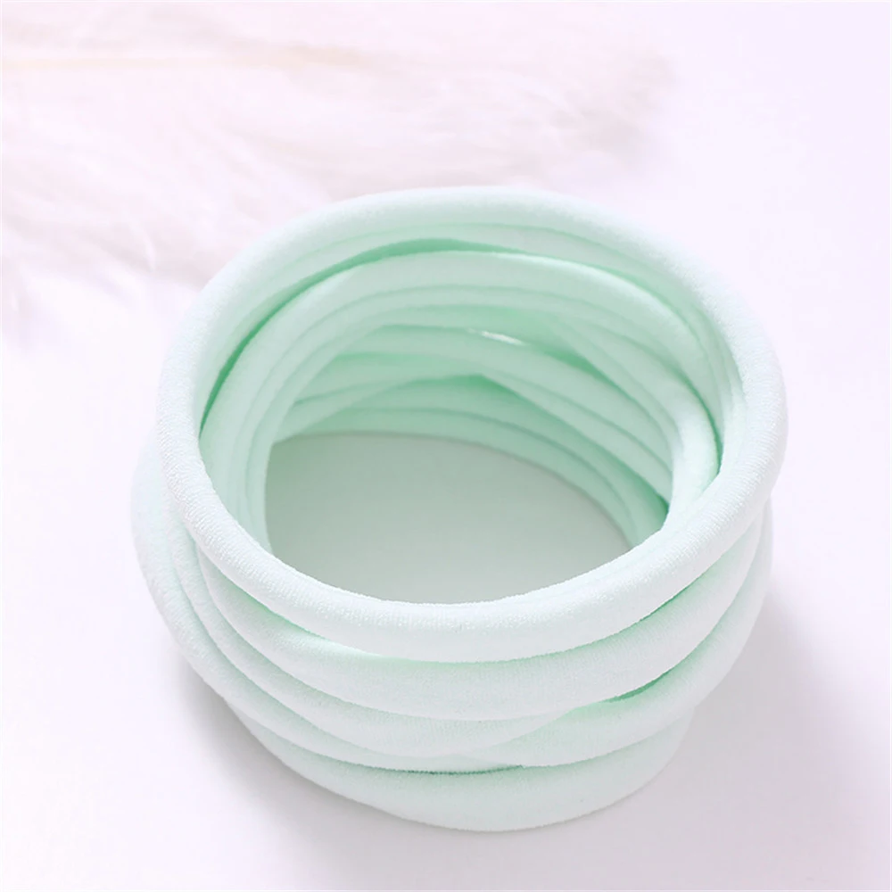 100Pcs/Lot Baby Girl DIY Stretchy Skinny Nylon Girl Elastic Supper Soft Headband Baby Accessories Infant Headwear Baby Items