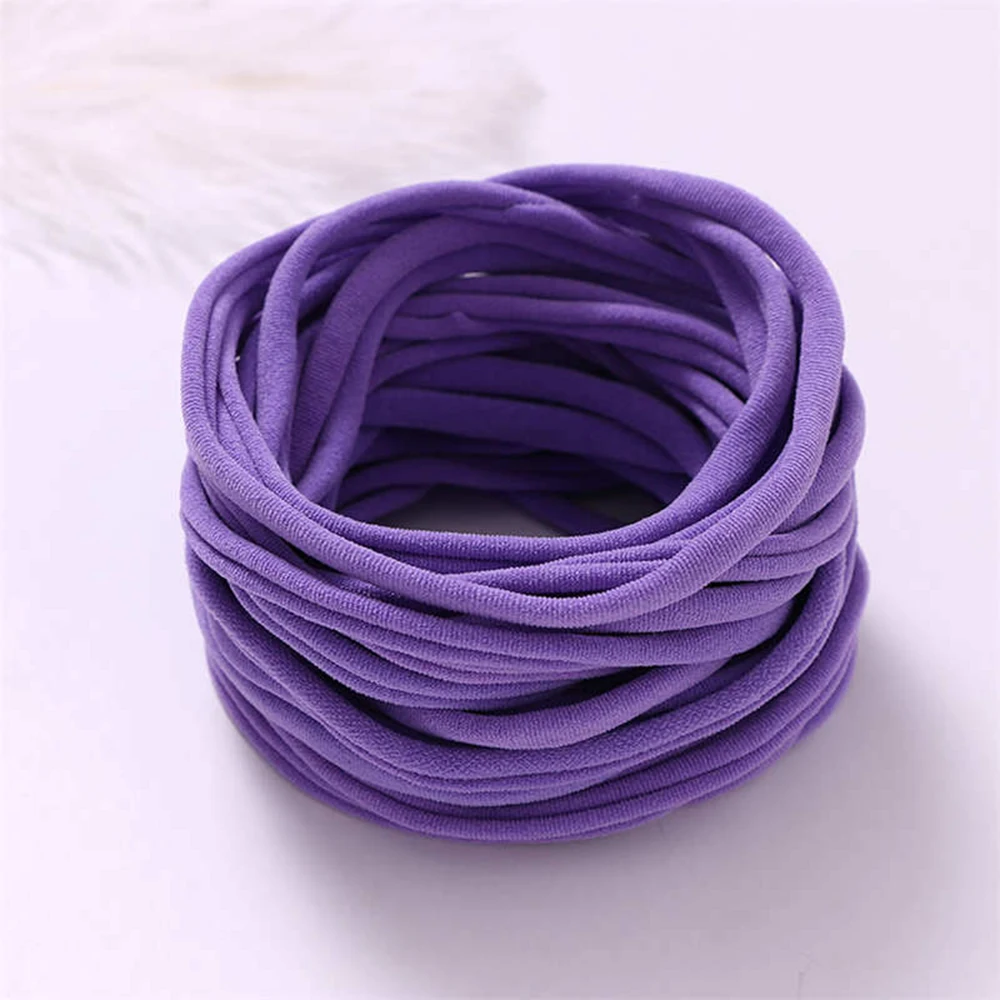 100Pcs/Lot Baby Girl DIY Stretchy Skinny Nylon Girl Elastic Supper Soft Headband Baby Accessories Infant Headwear Baby Items
