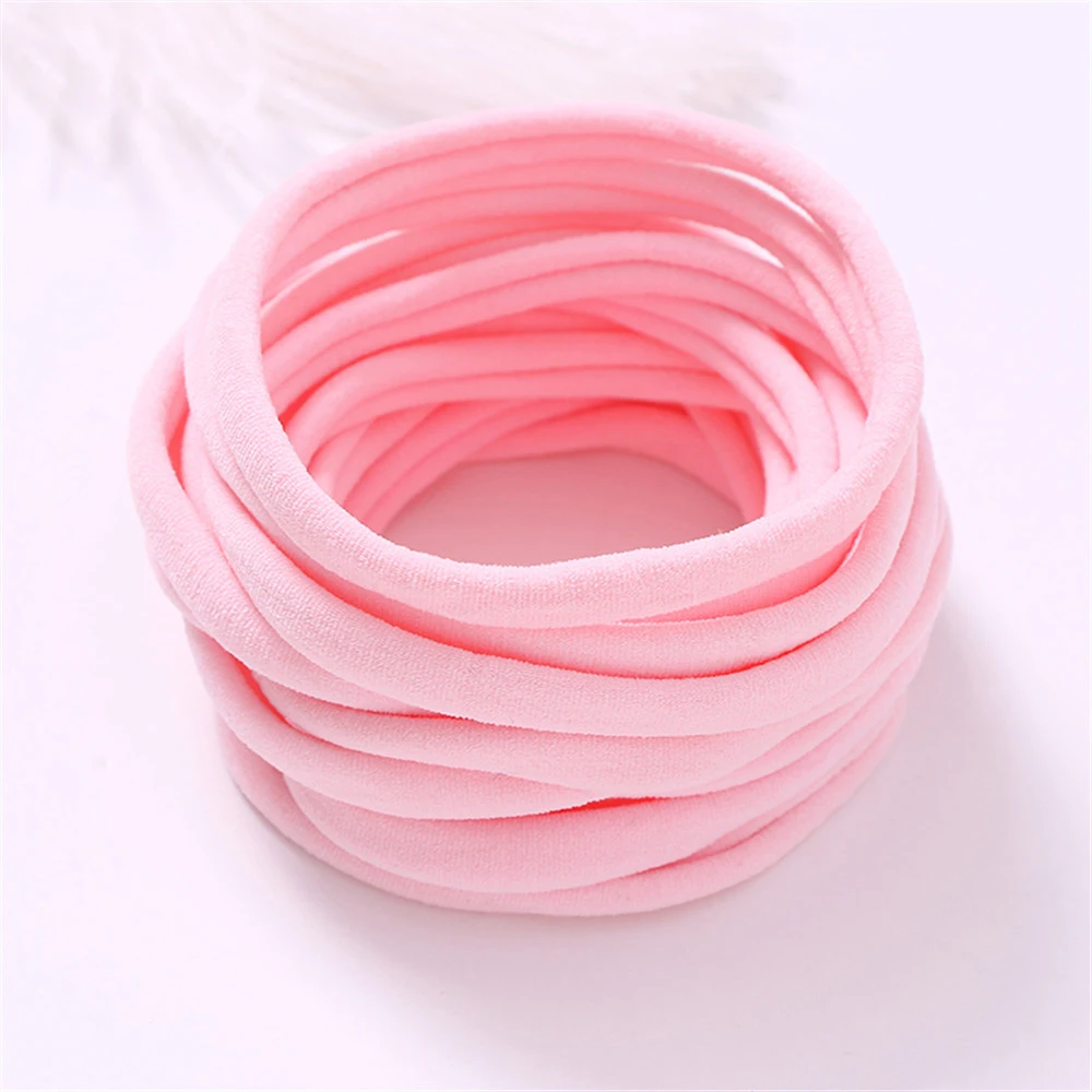 100Pcs/Lot Baby Girl DIY Stretchy Skinny Nylon Girl Elastic Supper Soft Headband Baby Accessories Infant Headwear Baby Items