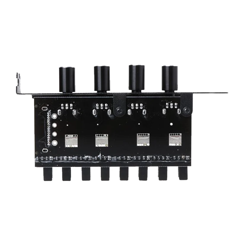 PCI Fan Speed Controller,12V Molex 4Pin or SATA Powered 6 8 Fan Hub,PWM 4 Pin CPU Radiator 3Pin Case Cooler Temperature Control