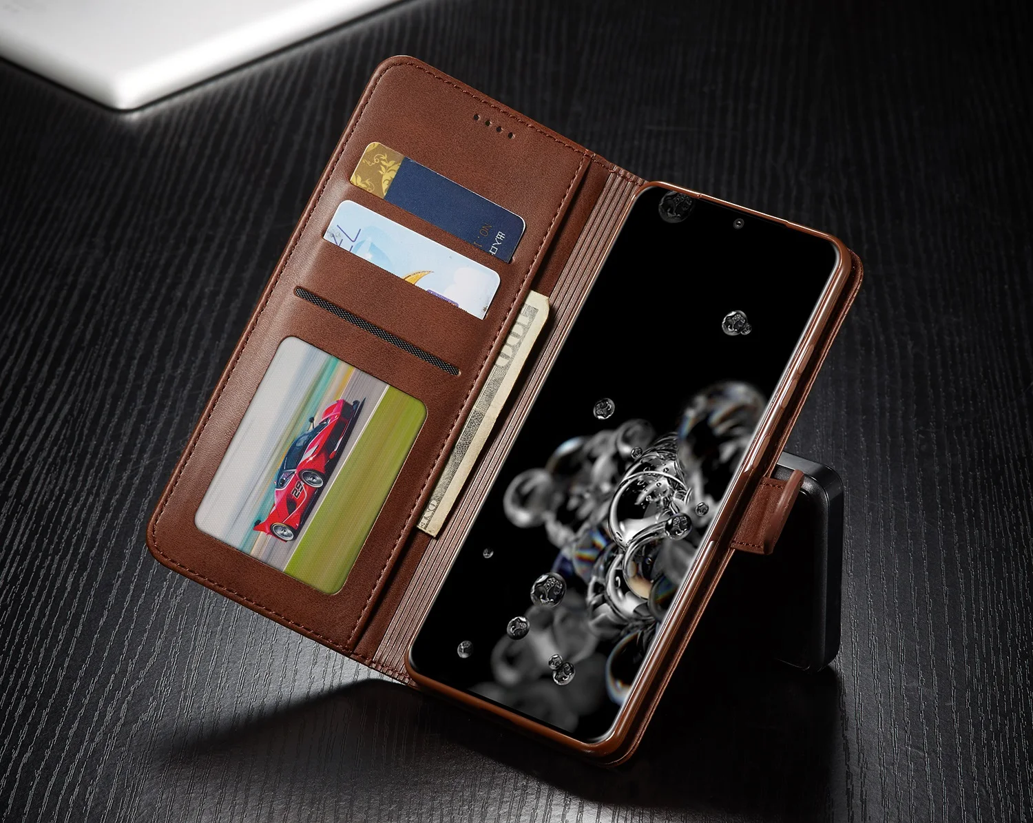 Leather Case for Samsung Galaxy S26 S20 FE S21 Ultra A71 A51 Note 20 10 Plus A70 A50 A20 A52s S9 S8 Plus Wallet Flip Cover