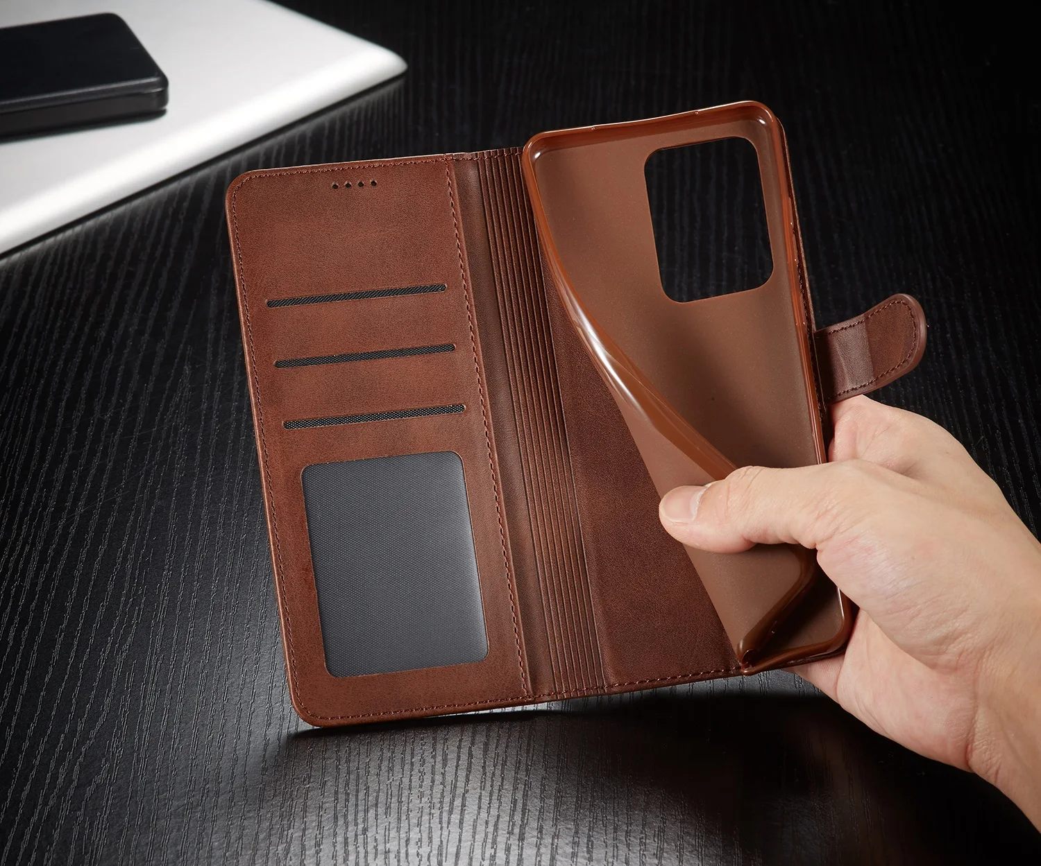Leather Case for Samsung Galaxy S26 S20 FE S21 Ultra A71 A51 Note 20 10 Plus A70 A50 A20 A52s S9 S8 Plus Wallet Flip Cover