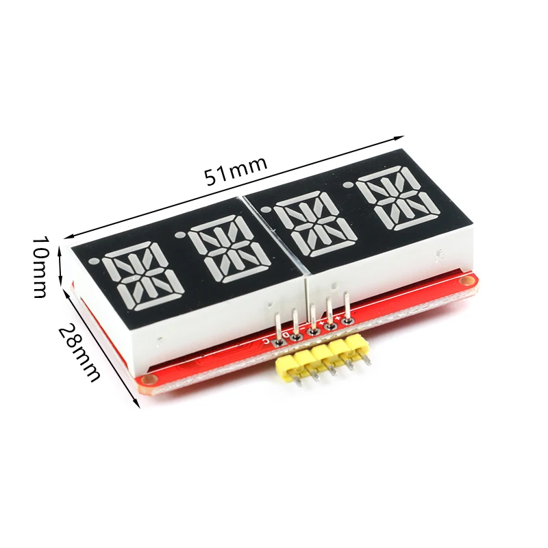 HT16K33 0.54 Inch 0.54‘’ 4 Bit Meter Digital Tube Module LED Display IIC I2C Control Meter 3.3V 5V for Arduino
