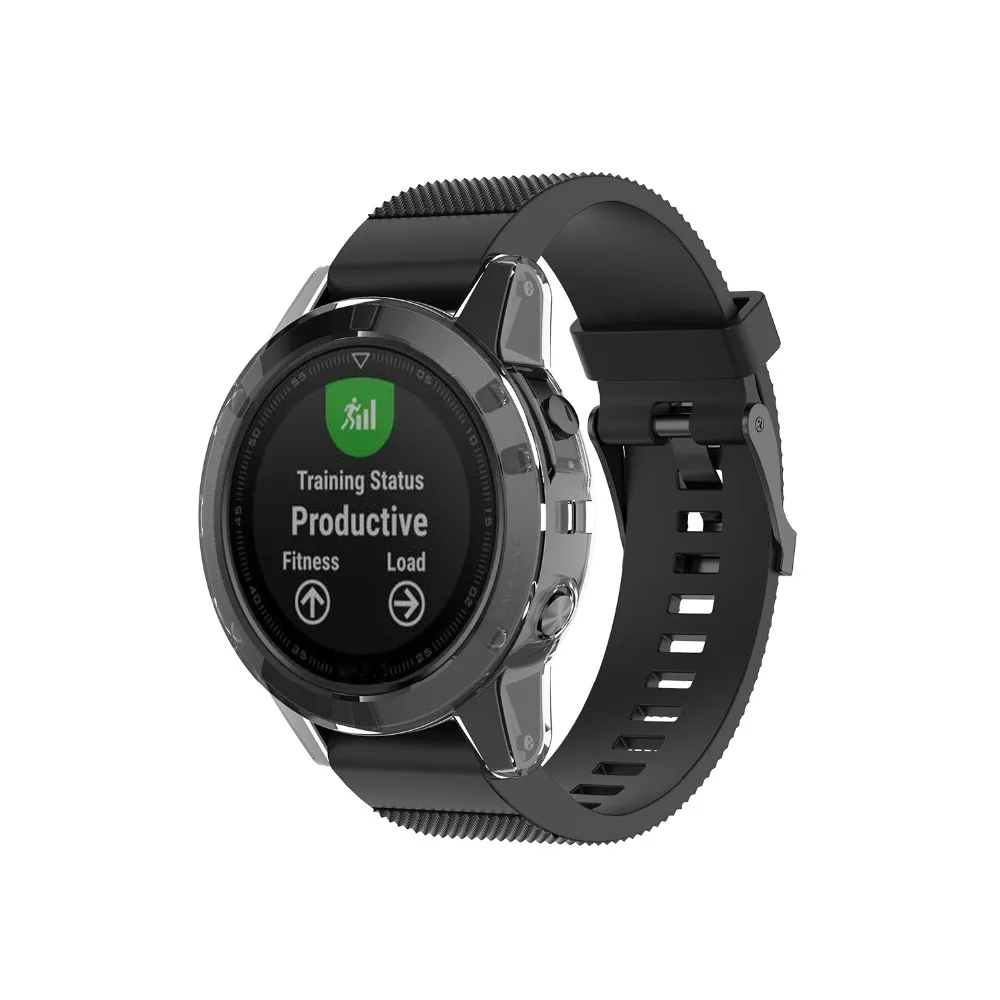 Soft TPU Protector Case For Garmin Fenix 5 5S 5X Plus Clear Protective Shell Frame Bumper Cover