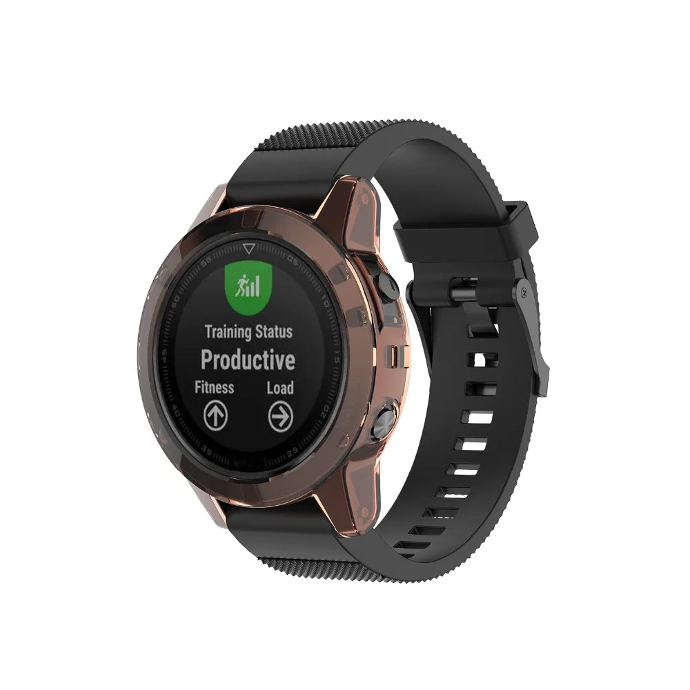 Soft TPU Protector Case For Garmin Fenix 5 5S 5X Plus Clear Protective Shell Frame Bumper Cover