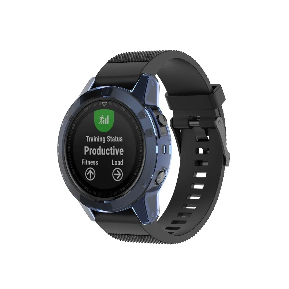 Soft TPU Protector Case For Garmin Fenix 5 5S 5X Plus Clear Protective Shell Frame Bumper Cover