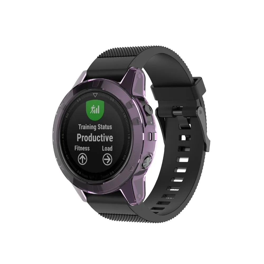 Soft TPU Protector Case For Garmin Fenix 5 5S 5X Plus Clear Protective Shell Frame Bumper Cover