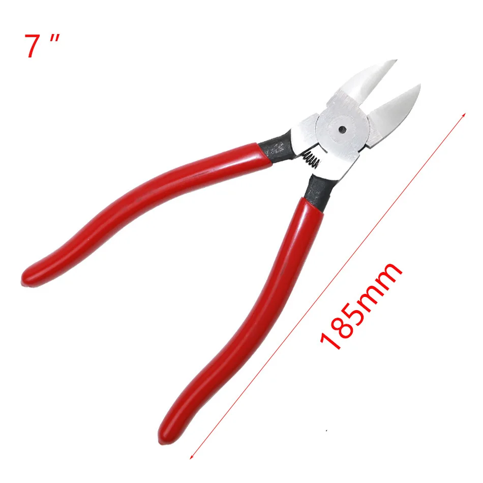 High Quality 5 6 7 inch Diagonal Pliers Wire Cutting Nipper Hand Tools Cable Cutter Water Rubber Shank