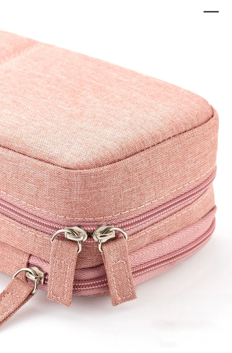 Angoo Normcore Pen Bag Pencil Case Two Layer Foldable Stand Fabric Phone Holder Storage Pouch for Stationery Office School A6171