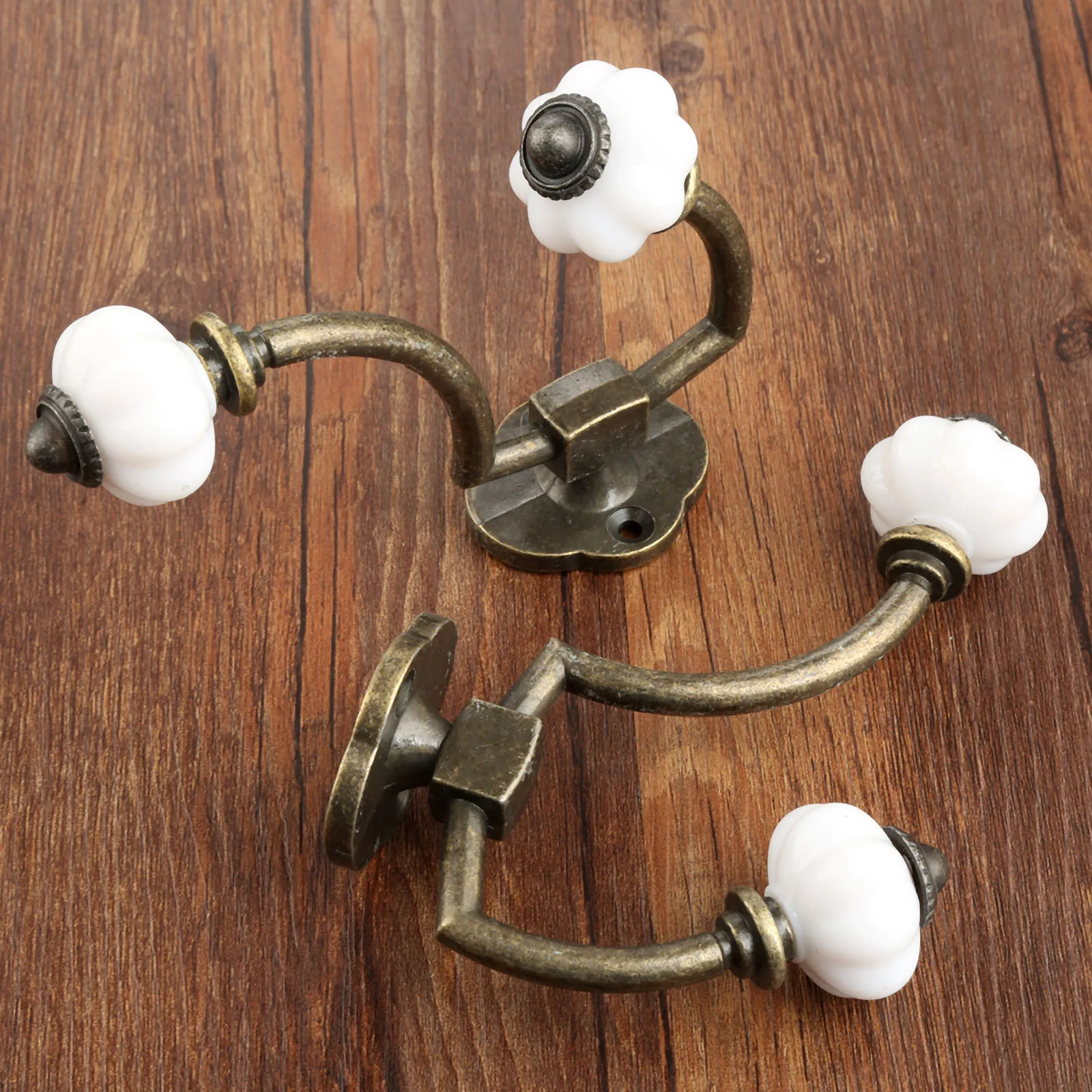 1Pc Antique Bronze Door Hanger Hooks Bathroom Wall Hanger Hats Bag Keychain Alloy Hook Coat Wall Hooks with Screws 125*95mm