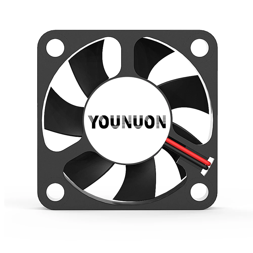 2 Pieces DC 24V 12V 5V 40mm x 40mm x 10mm 2-Pin Ball Bearing Computer PC Case Cooling Fan 4010 3D Printer Fan
