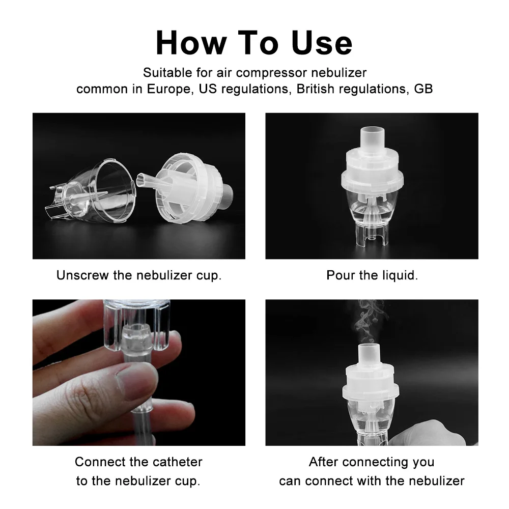 Medical Atomized Cup Nebulizer Inhaler Nebulizer Cups Atomizer Nebulizador Medical Equipment Asthma Health Care