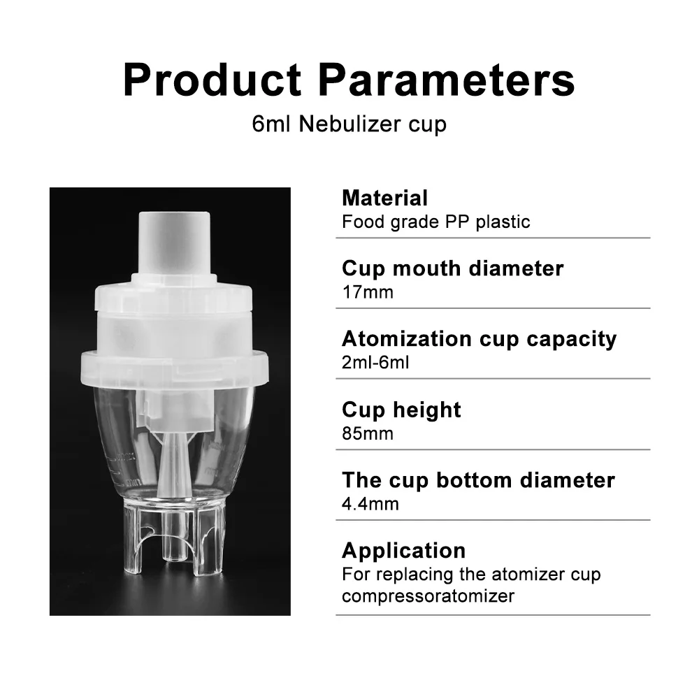 Medical Atomized Cup Nebulizer Inhaler Nebulizer Cups Atomizer Nebulizador Medical Equipment Asthma Health Care