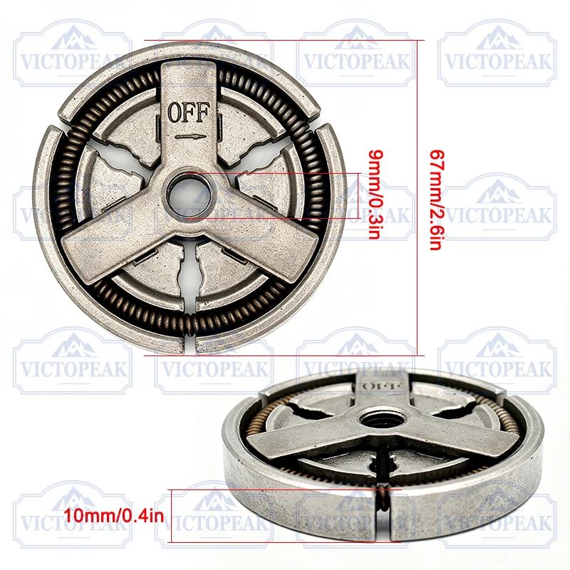 Garden Tool Parts Accessories Hardened Steel Clutch for Chainsaw 4500 5200 5800