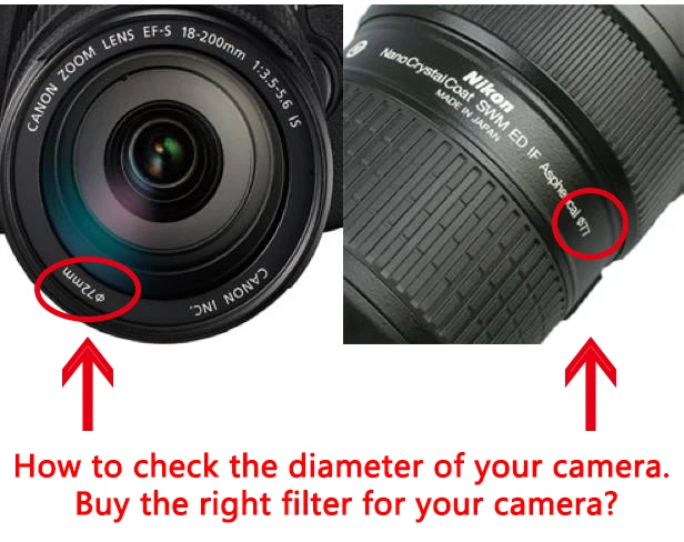 Walkingway Macro Close Up Filter DSLR Camera Lens Filter 37/40.5/49/52/55/58/62/67/72/77/82mm for Canon Sony Nikon DSLR Cameras