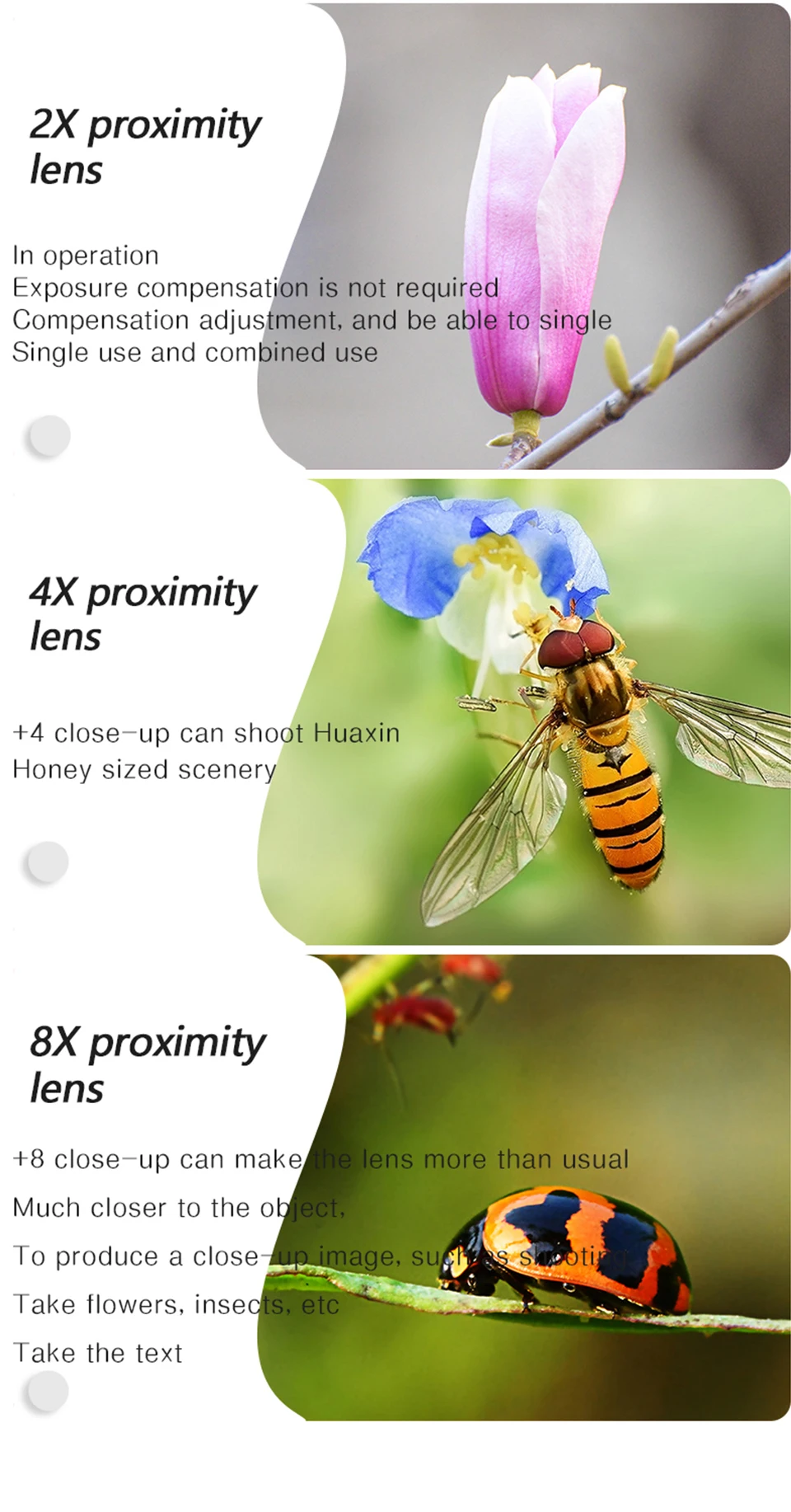 Walkingway Macro Close Up Filter DSLR Camera Lens Filter 37/40.5/49/52/55/58/62/67/72/77/82mm for Canon Sony Nikon DSLR Cameras