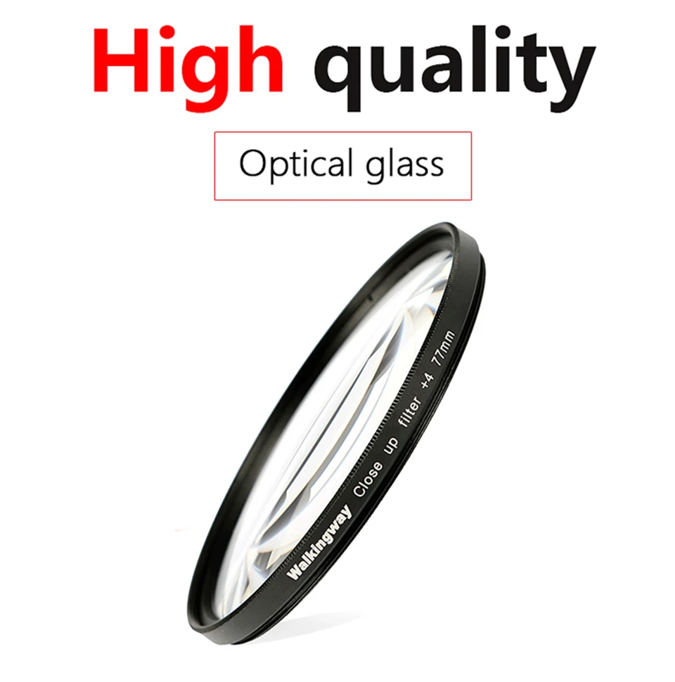 Walkingway Macro Close Up Filter DSLR Camera Lens Filter 37/40.5/49/52/55/58/62/67/72/77/82mm for Canon Sony Nikon DSLR Cameras