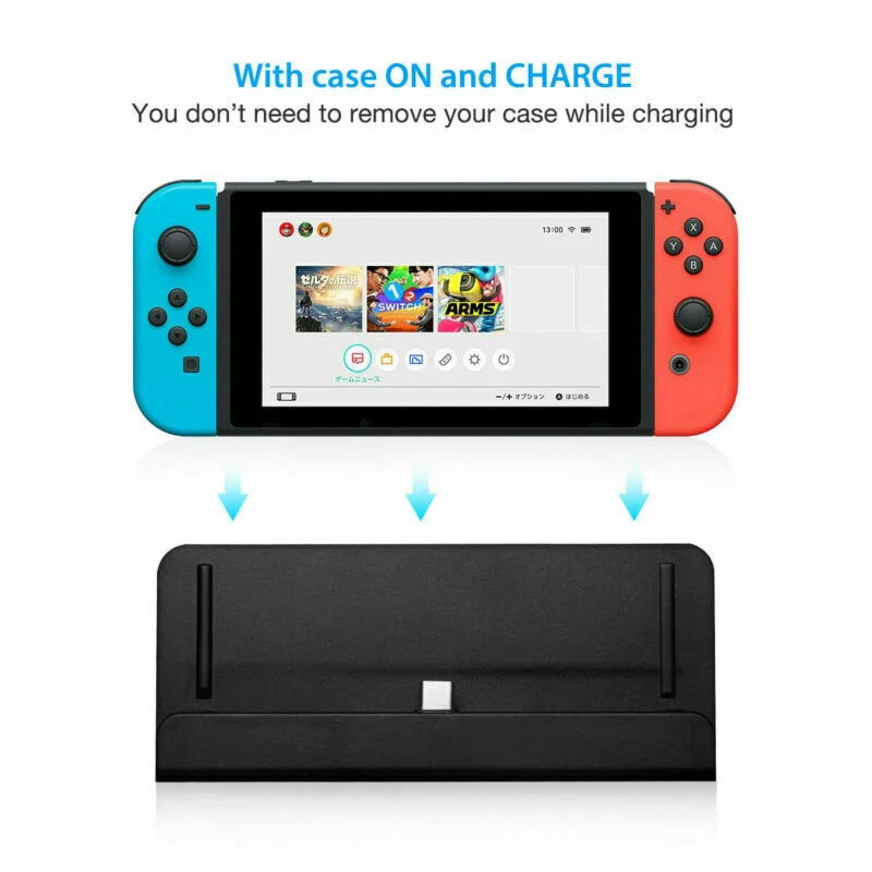 USB Type-C Charging Stand Charger for Nintendo Switch Console Dock Holder for NS Switch Lite Mini Dock Station Charger Stand