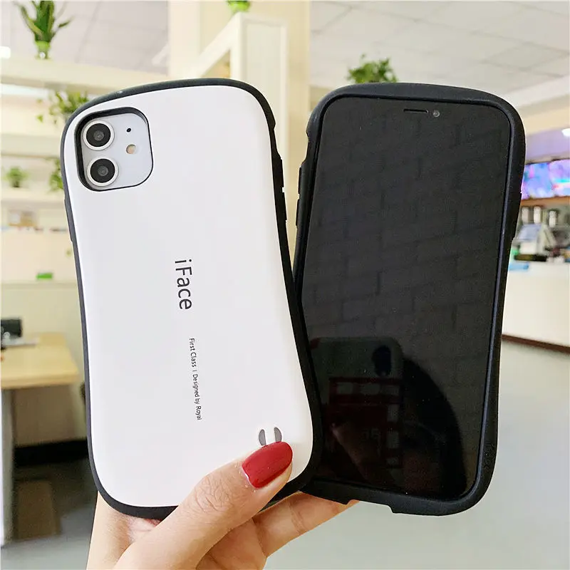 Case For iPhone 18 16 15 14 13 12 Pro 11 Pro Max 17 Air Plus iFace Classic Smooth Glossy Shockproof Luxury Back Cover Coque