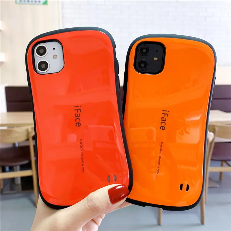 Case For iPhone 18 16 15 14 13 12 Pro 11 Pro Max 17 Air Plus iFace Classic Smooth Glossy Shockproof Luxury Back Cover Coque