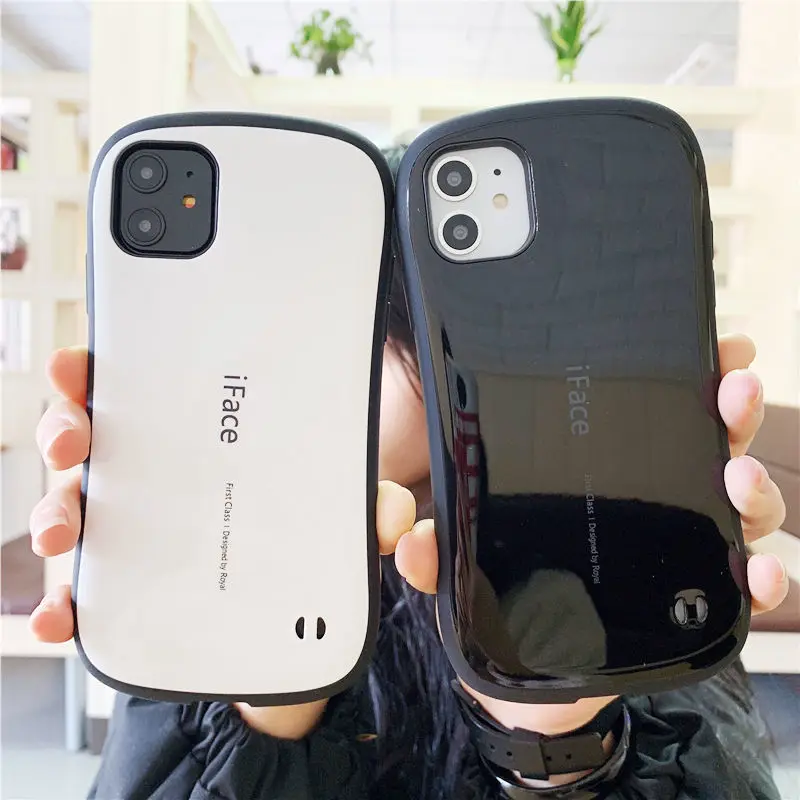 Case For iPhone 18 16 15 14 13 12 Pro 11 Pro Max 17 Air Plus iFace Classic Smooth Glossy Shockproof Luxury Back Cover Coque