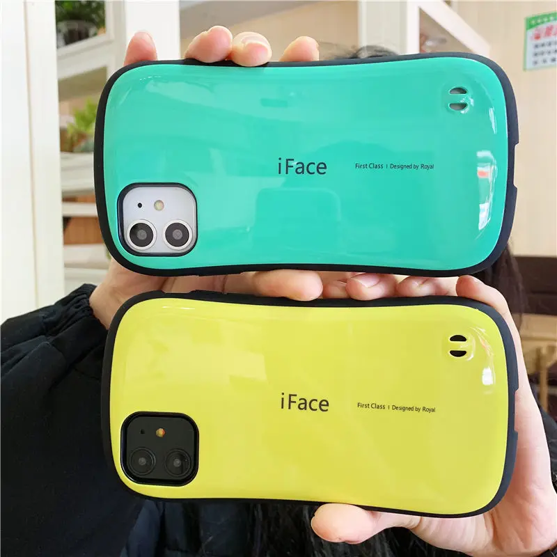 Case For iPhone 18 16 15 14 13 12 Pro 11 Pro Max 17 Air Plus iFace Classic Smooth Glossy Shockproof Luxury Back Cover Coque