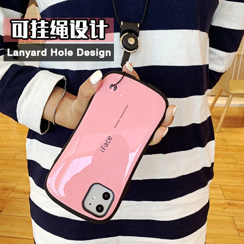 Case For iPhone 18 16 15 14 13 12 Pro 11 Pro Max 17 Air Plus iFace Classic Smooth Glossy Shockproof Luxury Back Cover Coque