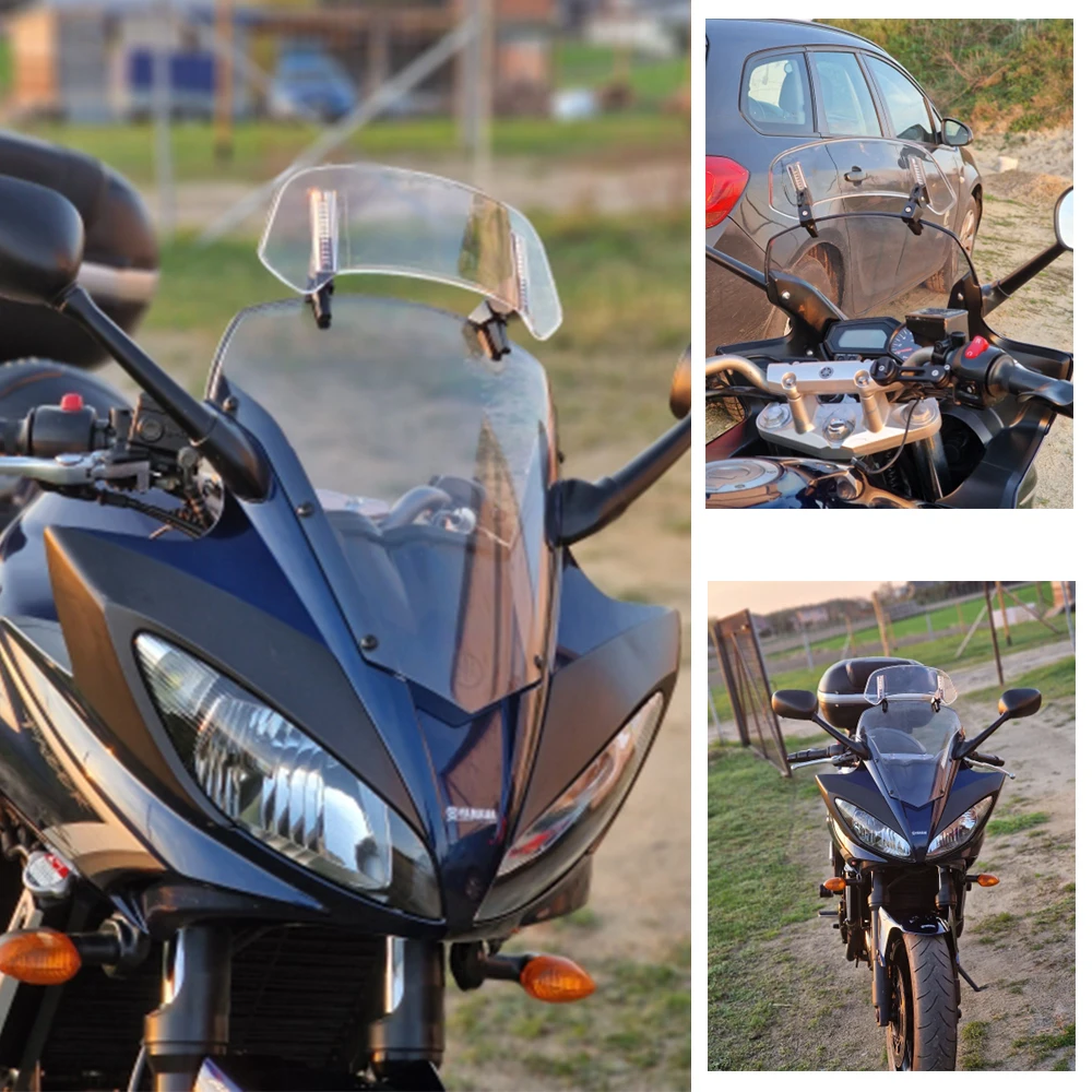 For Benelli TRK 502 TRK702 702x Universal Motorcycle Windshield Extension Adjustable Spoiler Deflector
