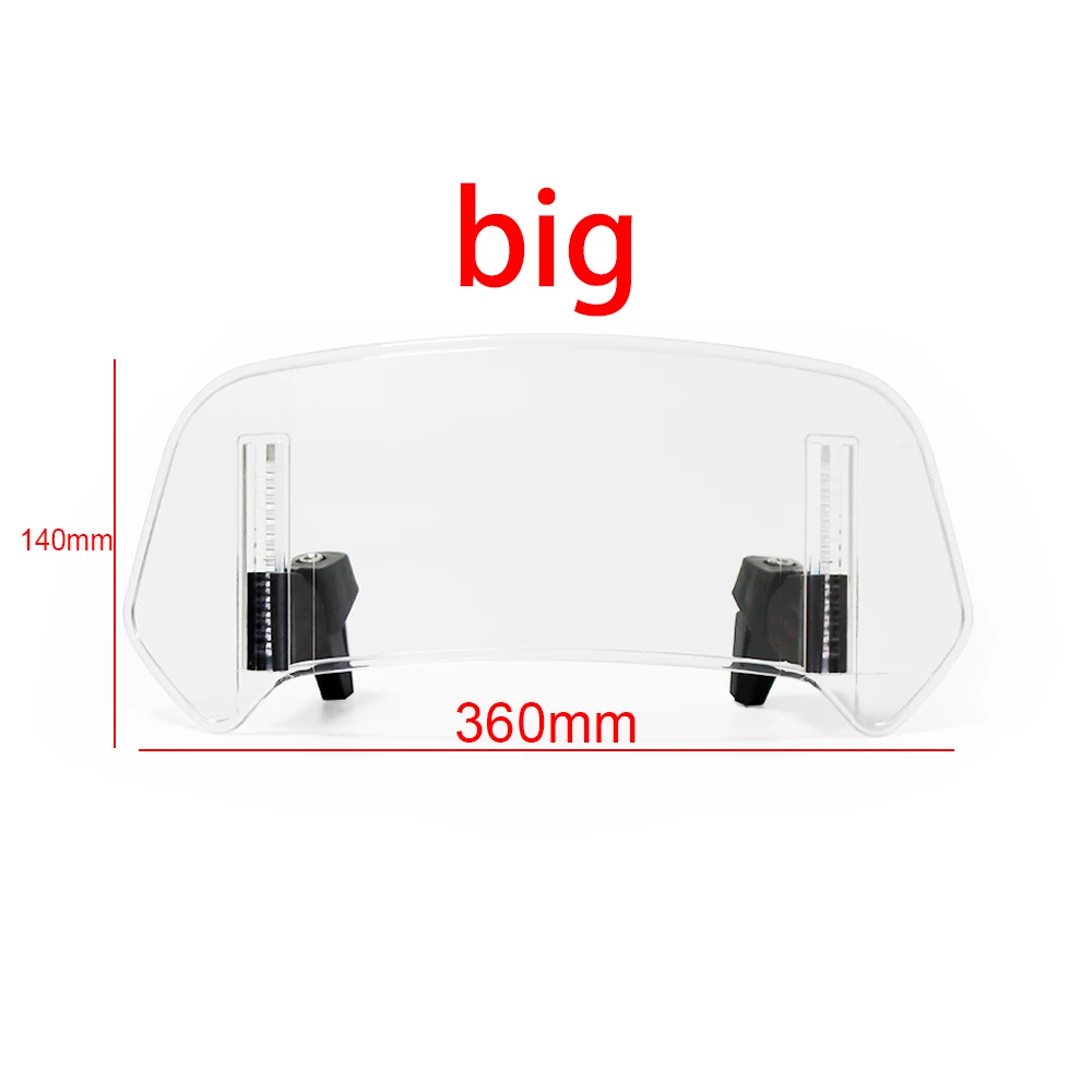 For Benelli TRK 502 TRK702 702x Universal Motorcycle Windshield Extension Adjustable Spoiler Deflector