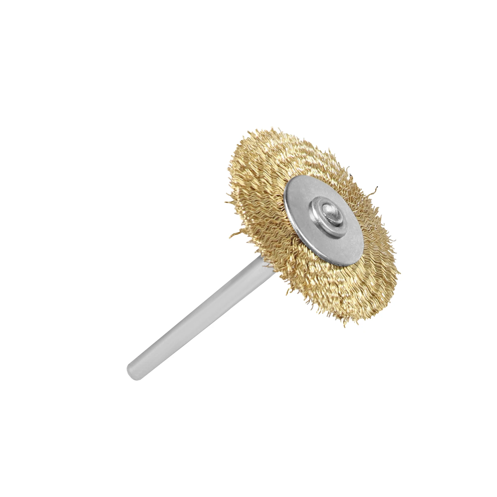 10Pcs Steel Wire Brush 3mm Shank Polishing Wheel Mini Drill Dremel Metal Rust Removal Surface Pretreatment Grinding Rotary Tool