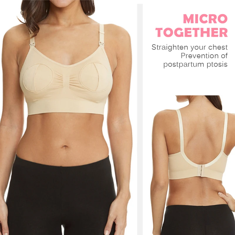 Maternity Bra For Breast Pump Special Nursing Bra Hands Pregnancy Clothes Breastfeeding Pumping Bra Can Wear All Day