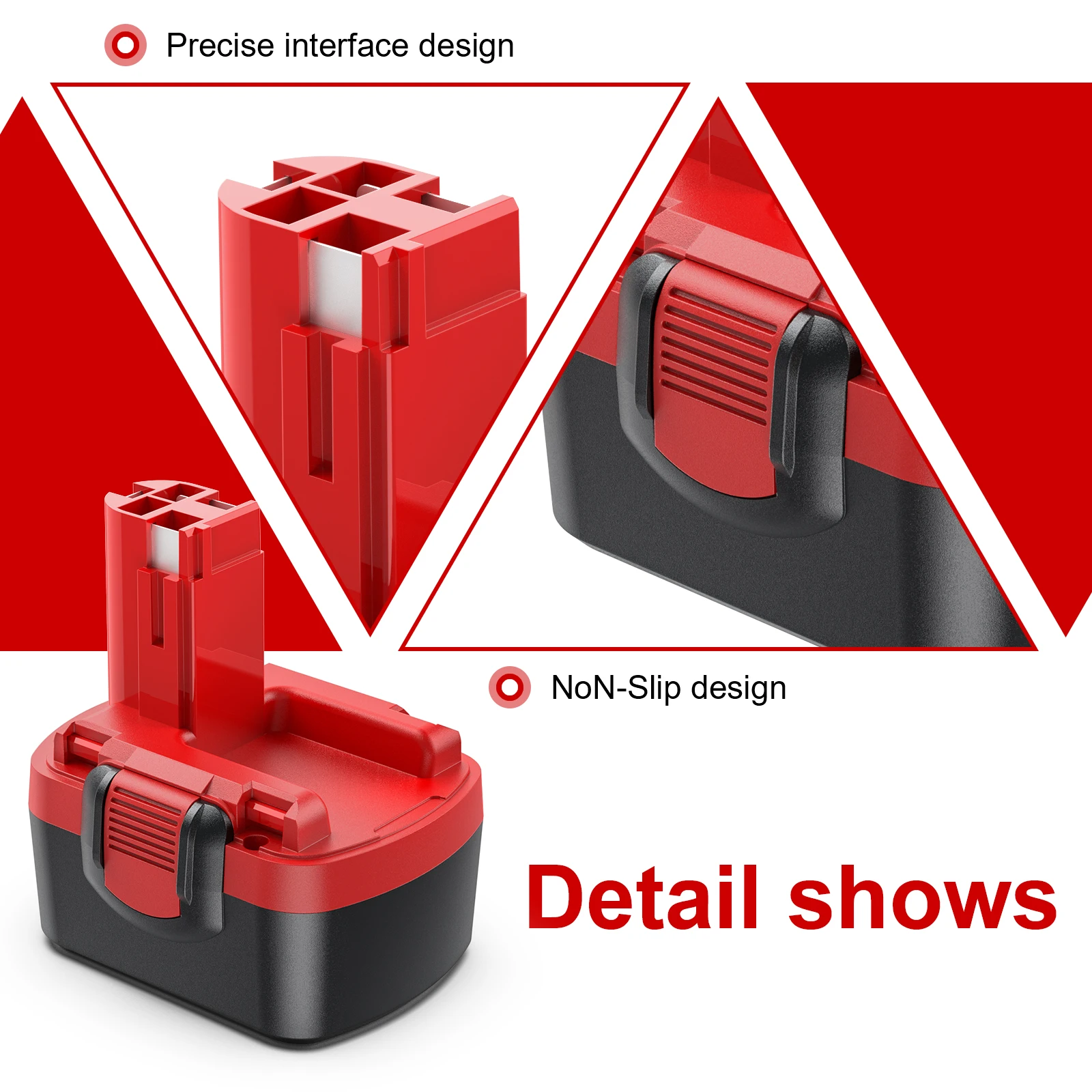 For Bosch BAT038 14.4V Battery BAT040 D70745 2607335273 BAT041 BAT159 2607335465 BAT140 35614 Charge Battery Power Tool