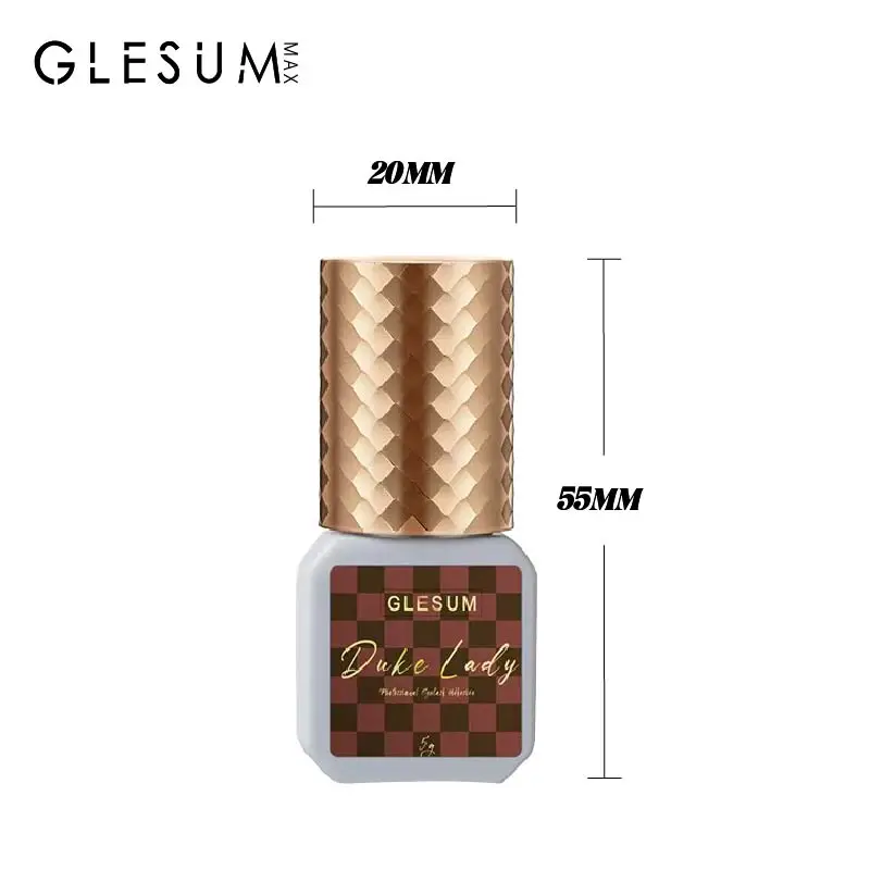 Glesum Duke Lady Glue Fast Dry Glue Faux Mink Eyelashes Extension Individual Eyelashes Artificial Fake False Eyelashes