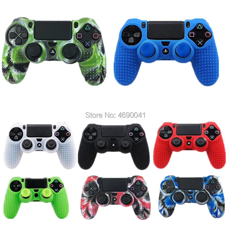 Anti-Slip Soft Silicone Gel Rubber Skin Cover For SONY Playstation 4 PS4 Controller Protective Case For PS4 Pro Slim Gamepad