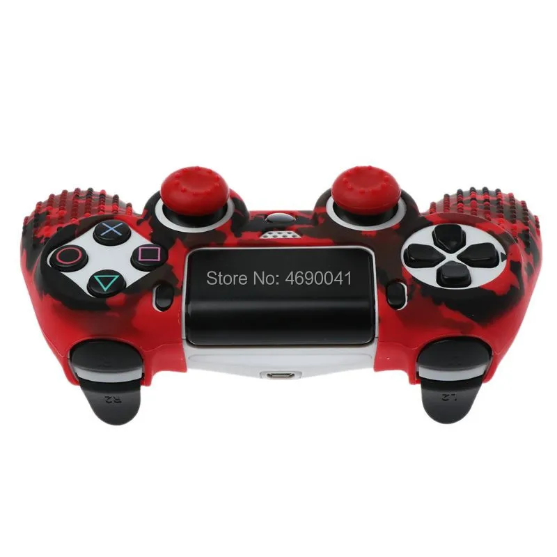 Anti-Slip Soft Silicone Gel Rubber Skin Cover For SONY Playstation 4 PS4 Controller Protective Case For PS4 Pro Slim Gamepad