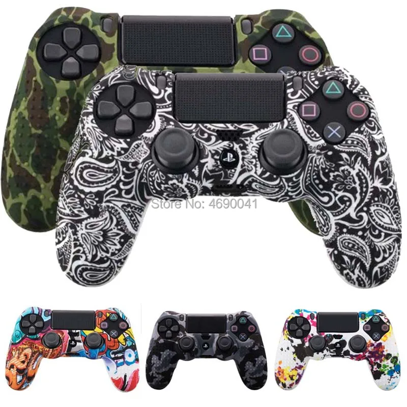 Anti-Slip Soft Silicone Gel Rubber Skin Cover For SONY Playstation 4 PS4 Controller Protective Case For PS4 Pro Slim Gamepad