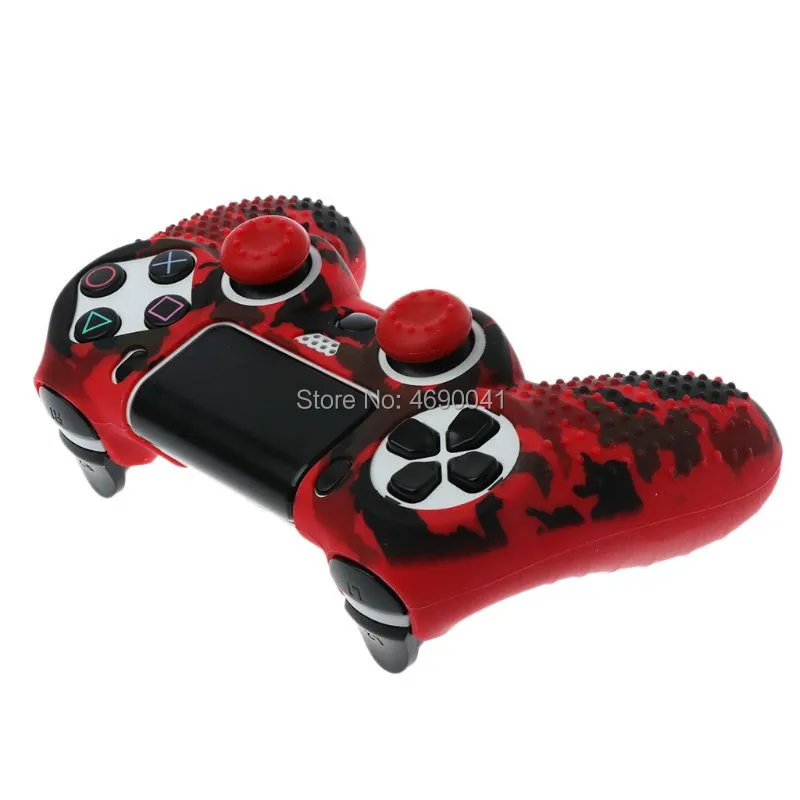 Anti-Slip Soft Silicone Gel Rubber Skin Cover For SONY Playstation 4 PS4 Controller Protective Case For PS4 Pro Slim Gamepad